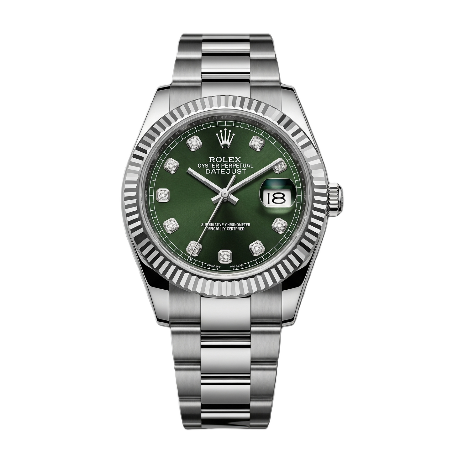Rolex Date Just I Semi-Automatic I Green Dial