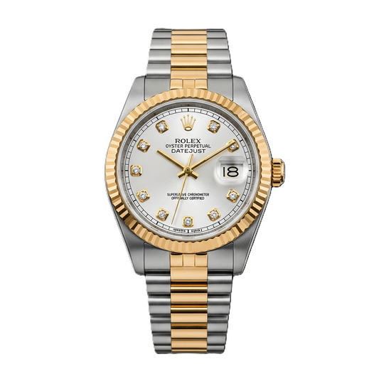 Rolex Date Just I Semi-Automatic I Two Tone I White Dial
