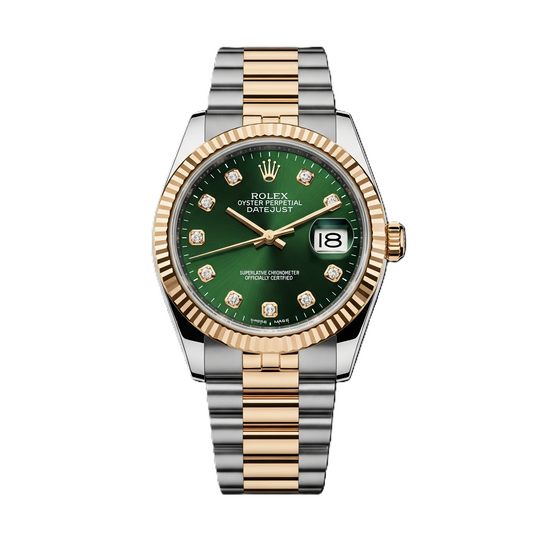 Rolex Date Just I Semi-Automatic I Two Tone I Green Dial