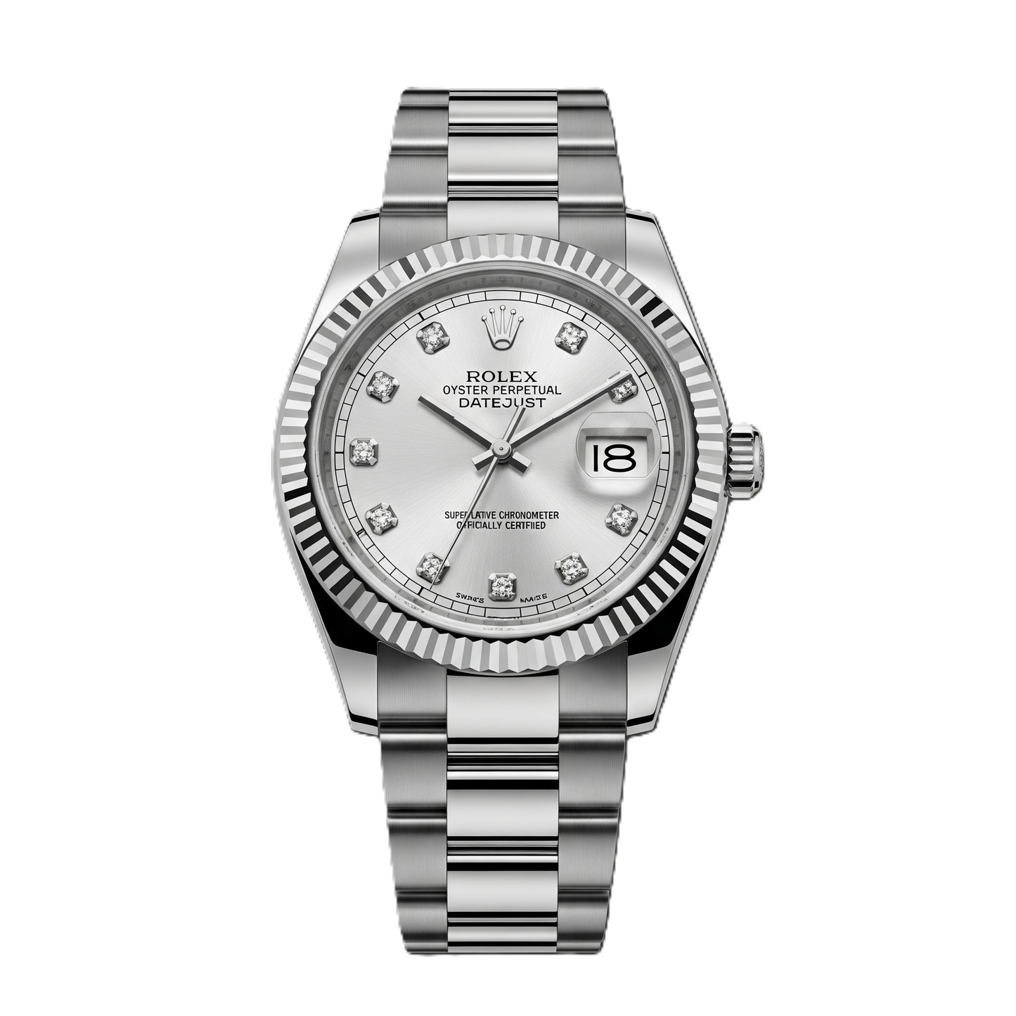 Rolex Date Just I Semi-Automatic I White Dial