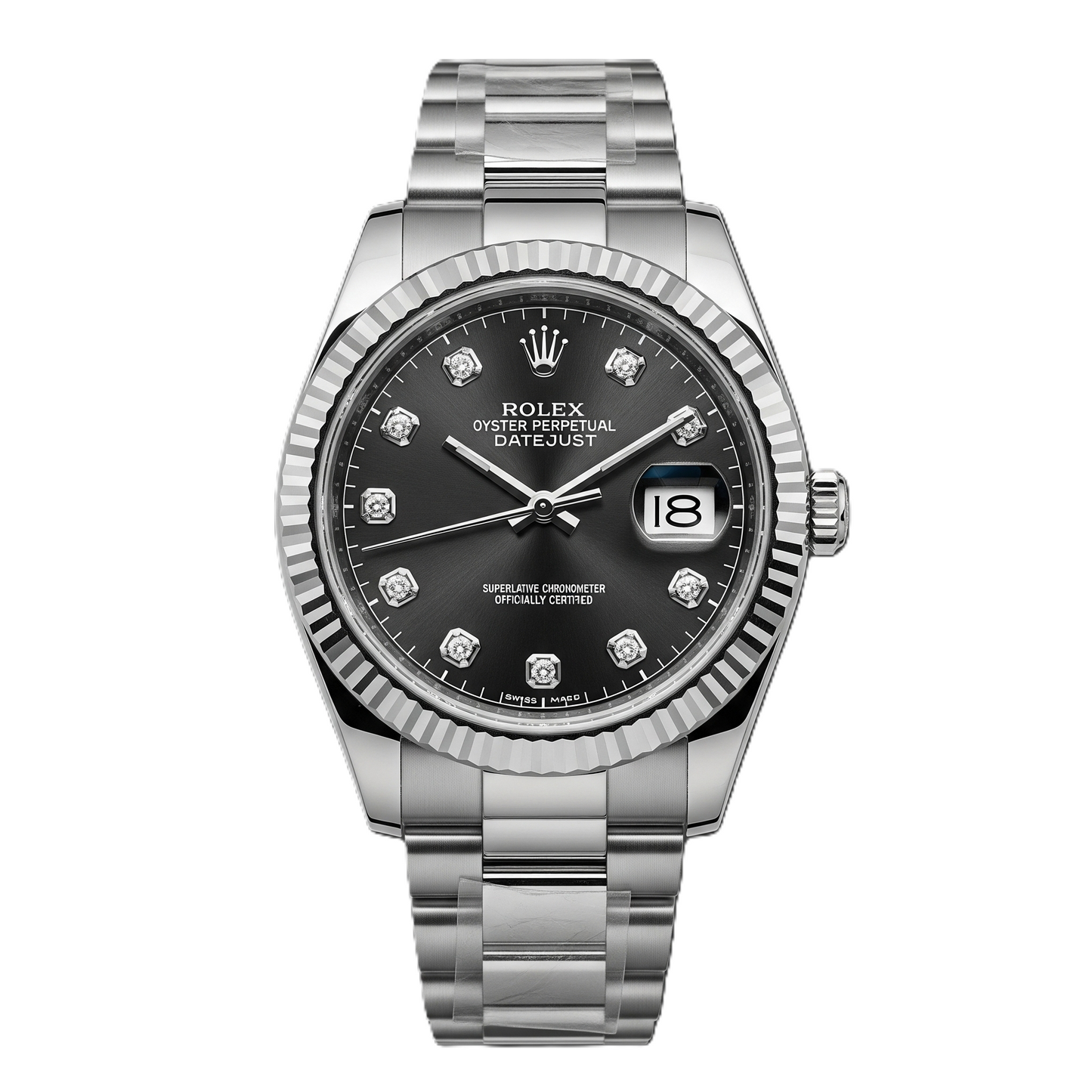 Rolex Date Just I Dark Grey Dial